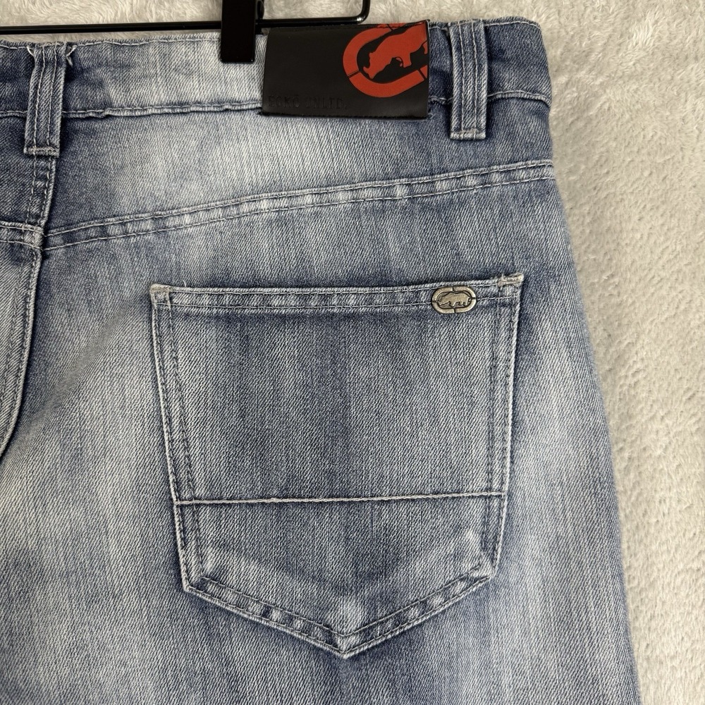 Ecko Unltd Jeans Loose Leg Athletic Fit Y2k Hip‎ Hop Denim Men's 36x32 - Picture 9 of 16
